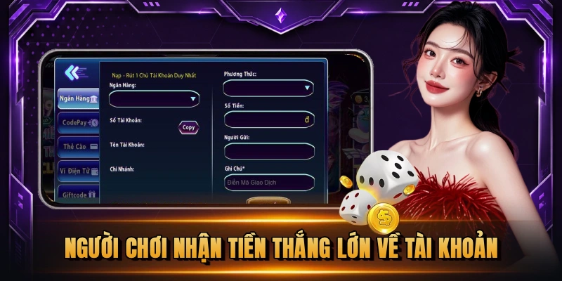 Người chơi nhận tiền thắng lớn về tài khoản thành công tại 789CLUB